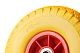 Колесо для тачки / тележки полиуретановое бескамерное 3.00-4, диаметр 260 мм, ось 20 мм, пластиковый обод, симметричная ступица, шариковый подшипник - PU 1806-20